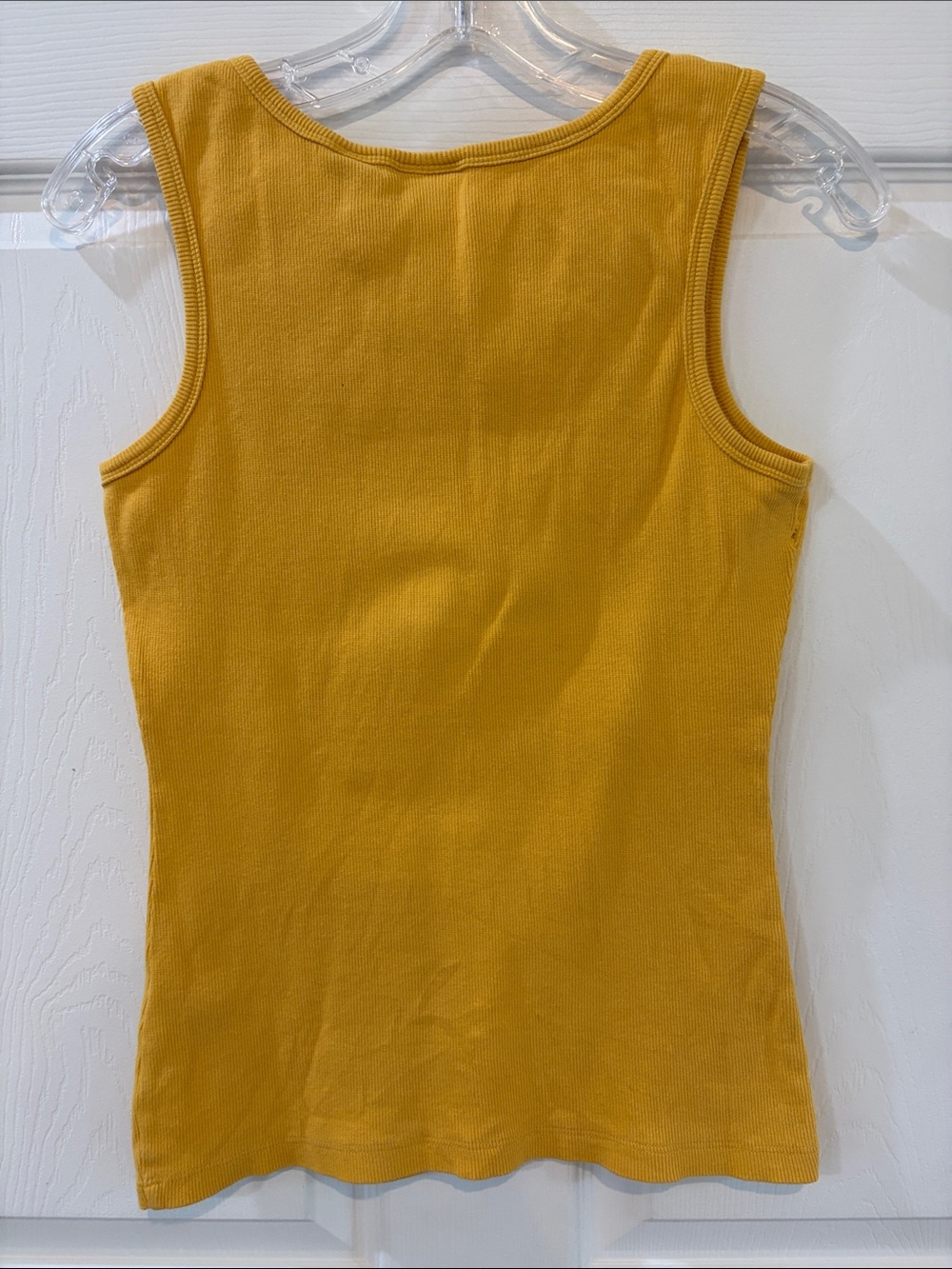 Covington Yellow Ribbed Sleeveless Tank - Picture 3 of 3